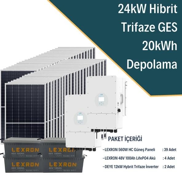 20KW TRİFAZE HİBRİT SİSTEM 1 - 2