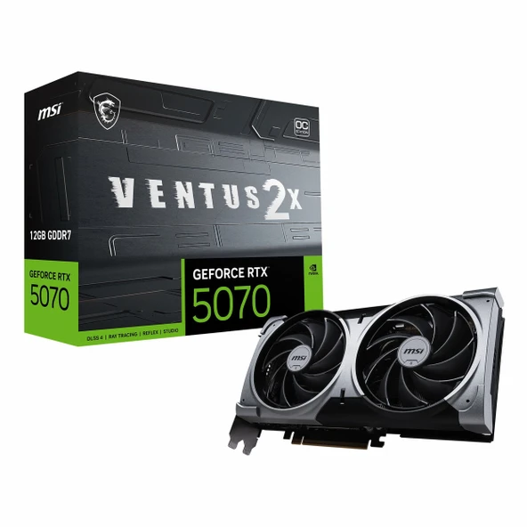 MSI Ventus 2X GeForce RTX 5070 OC 12GB GDDR7 192Bit HDMI/DP Ekran Kartı ürün görseli