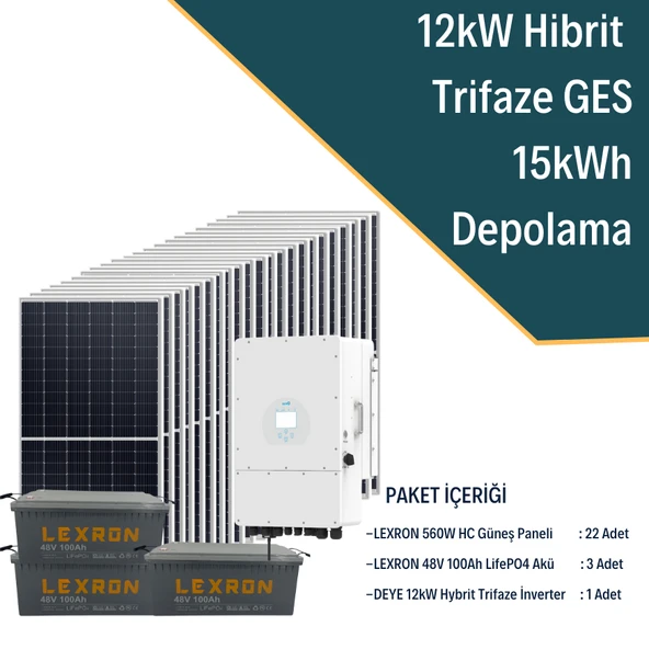 12KW TRİFAZE HİBRİT SİSTEM 3 - 3