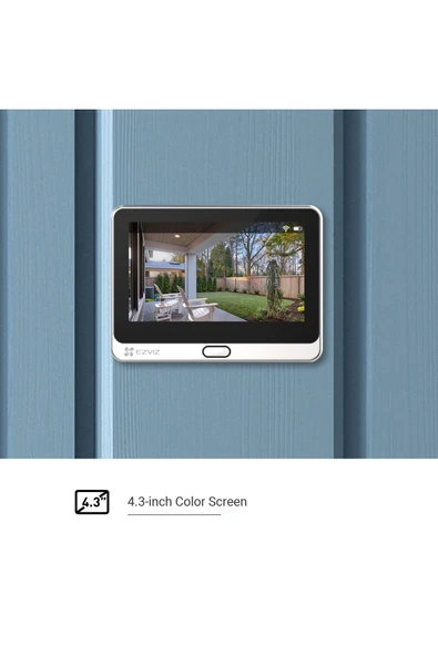 EZVIZ Dp2c Kablosuz Kapı Dürbünlü Kapı Zili Gold - 2