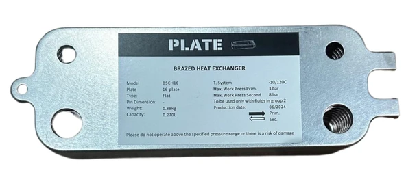 PLAKA EŞANJÖR BOSCH VIESSMANN 12 PLAKA Plate