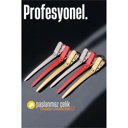 ModaCar Saç Klipsi Metal Çelik Toka Profesyonel 6 Adet