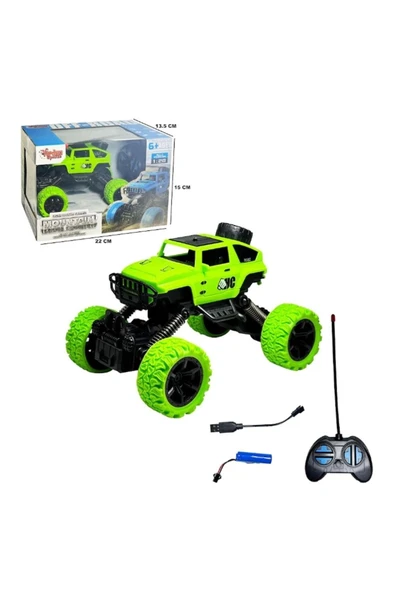 Uzaktan Kumandalı Full Fonksiyon Şarjlı Büyük Teker Off Road Jeep