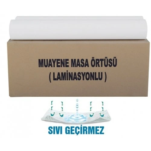 Muayene Masa Örtüsü Laminasyonlu En:60cm 100m (Lamineli) 1 Adet Rulo
