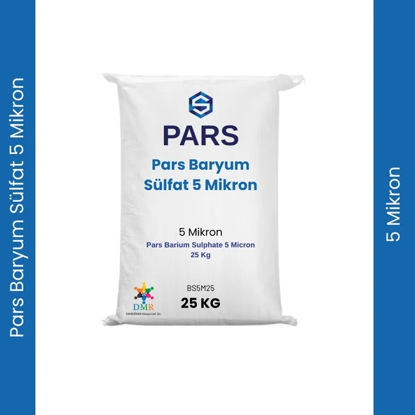 Pars Baryum Sülfat 5 Mikron 25 Kg