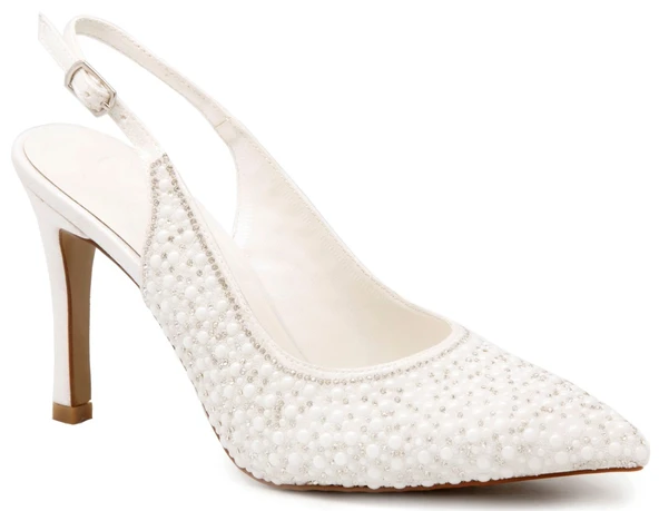 Gedikpaşalı Bty 25Y 1277 Beyaz Bayan Ayakkabı Abiye ürün görseli