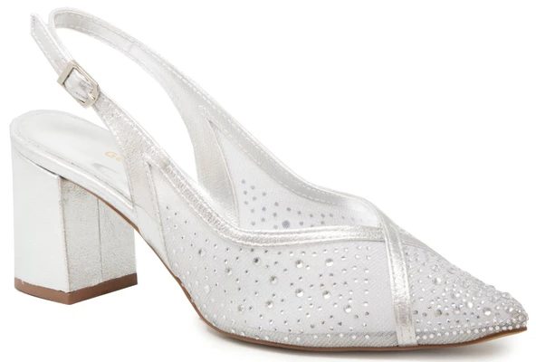 Gedikpaşalı Tnl 25Y 0866T Gümüş Bayan Ayakkabı Abiye ürün görseli