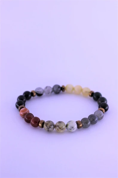 zemstone Aslan Çakra Doğal Taş Bileklik Birinci Kalite Taş Aslan Burcu - 2