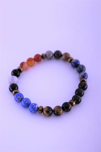 zemstone Oğlak Çakra Doğal Taş Bileklik Birinci Kalite Taş Oğlak Burcu - 3