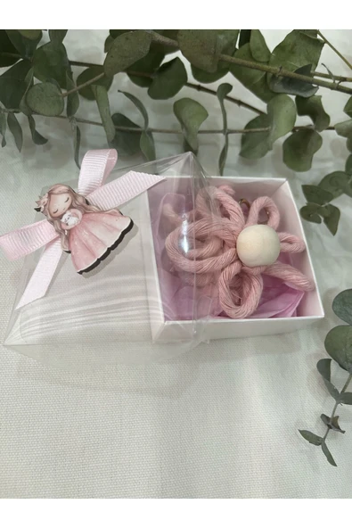 klubeconcept El Yapımı Makrome Çiçek Anahtarlık Doğal Ve Şık Tasarım - 4