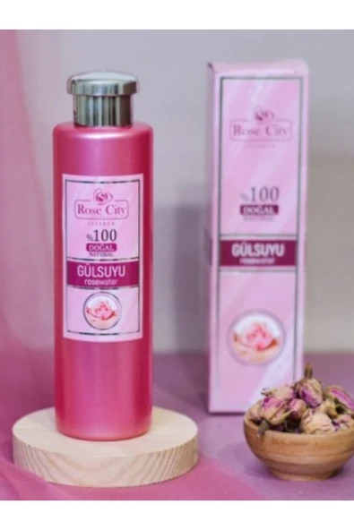 rosecity Rose City %100 Doğal Gül Suyu Kutulu 380 Ml - 2