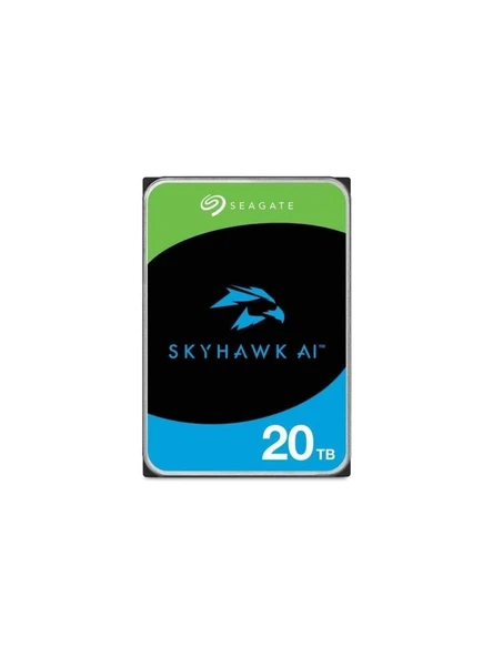 SEAGATE SkyHawk AI 20TB 7200rpm 256MB Sata3 7x24 Güvenlik 3.5" Harddisk (ST20000VE002) ürün görseli 1