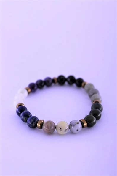 zemstone Yay Çakra Doğal Taş Bileklik Birinci Kalite Taş Yay Burcu - 2