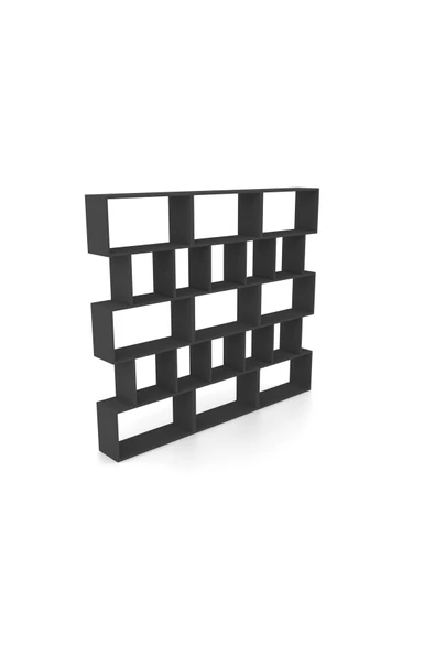 klubeconcept Modern Antrasit Kitaplık  Estetik  Çalışma Odası - 6