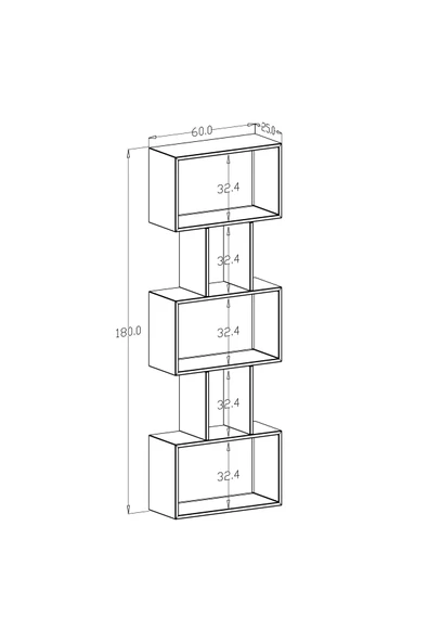 klubeconcept Modern Meşe Kitaplık Estetik - 6
