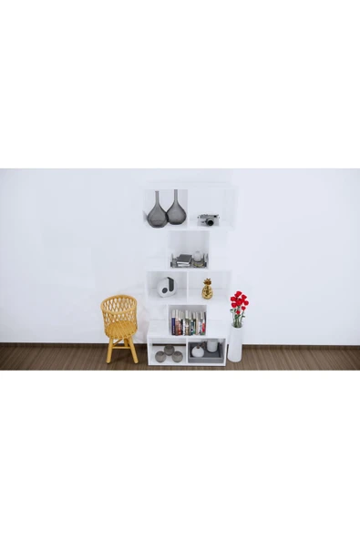 CONCEPTLİNE Kitaplık Duvar Bölme Duvar rafı - 5