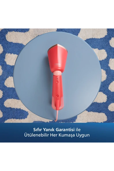 Philips Sth5020/40 5000 Serisi El Tipi Buharlı Düzleştirici - Kırmızı - 2