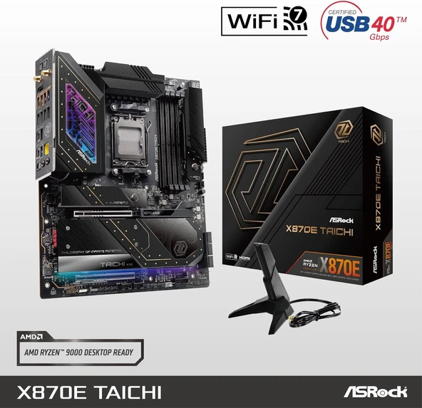 Asrock X870E Taichi Wi-Fi AMD AM5 DDR5 E-ATX Anakart - 3