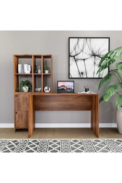 CONCEPTLİNE Çalışma Masası Kitaplık Bilgisayar Masası Çok Amaçlı Kolay Kurulum - 2