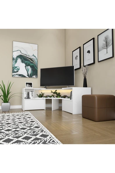 klubeconcept Teraryumlu Köşe ve Dar alanlar için Çok Amaçlı TV ünitesi - 4