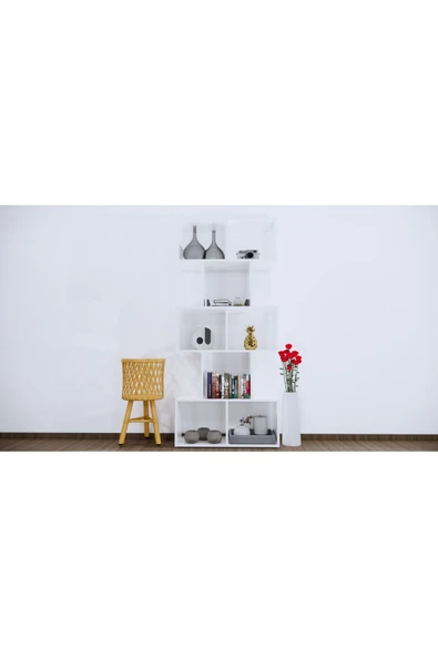 CONCEPTLİNE Kitaplık Duvar Bölme Duvar rafı - 4