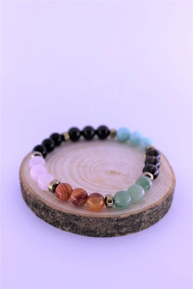 zemstone Başak Çakra Doğal Taş Bileklik Birinci Kalite Taş Başak Burcu - 3