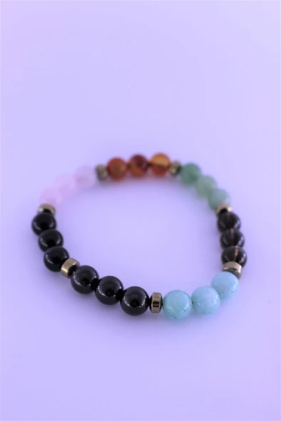 zemstone Başak Çakra Doğal Taş Bileklik Birinci Kalite Taş Başak Burcu - 2