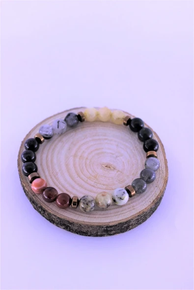 zemstone Aslan Çakra Doğal Taş Bileklik Birinci Kalite Taş Aslan Burcu