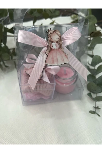 klubeconcept Romantik Hediye Seti El Yapımı Mum ve Makrome Aksesuarlar - 5