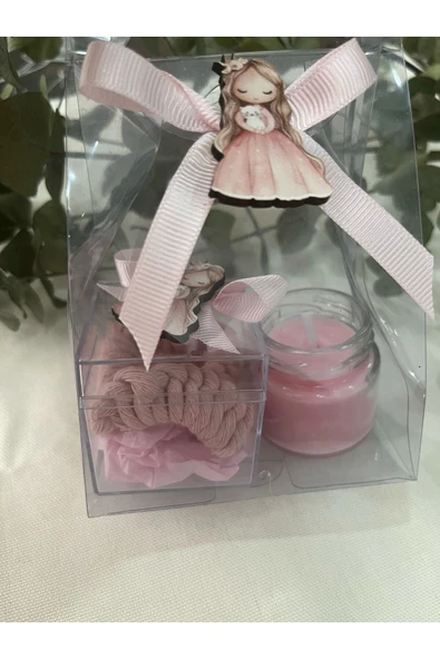 klubeconcept Romantik Hediye Seti El Yapımı Mum ve Makrome Aksesuarlar - 7