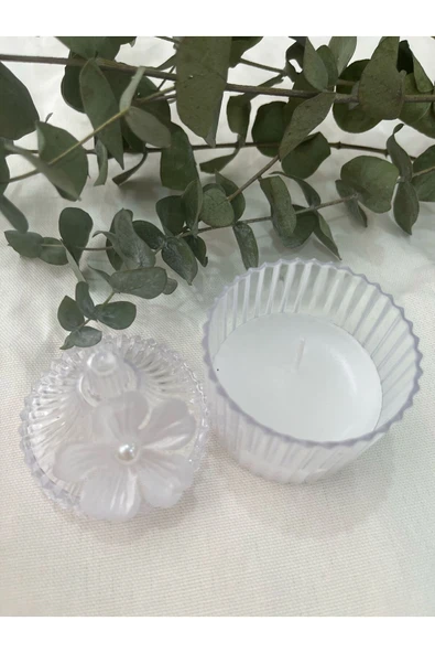 klubeconcept Şık Kapaklı Dekoratif Mum  Özel Günler İçin Zarif Hediyelik - 2