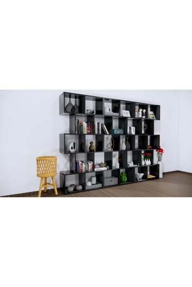 CONCEPTLİNE Kitaplık Duvar Bölme Duvar Rafı - 3