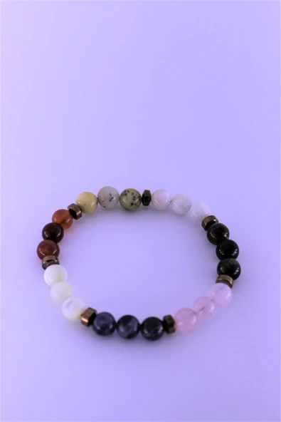 zemstone Yengeç Çakra Doğal Taş Bileklik Birinci Kalite Taş Yengeç Burcu - 3