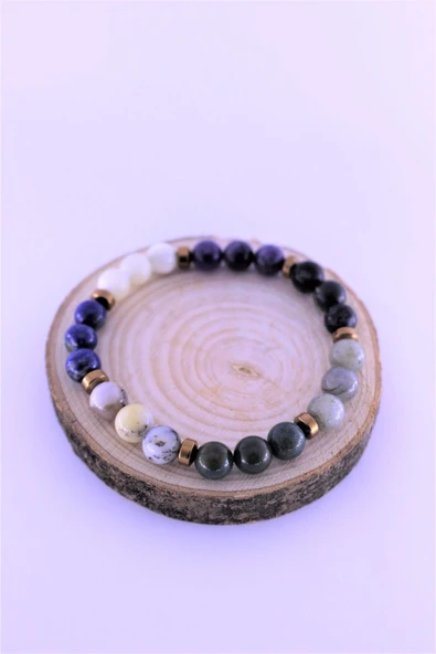 zemstone Yay Çakra Doğal Taş Bileklik Birinci Kalite Taş Yay Burcu