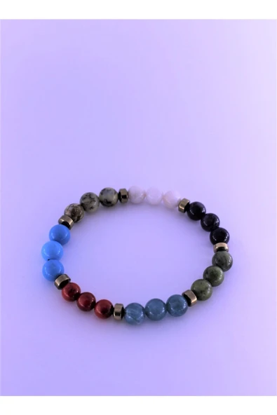 zemstone Balık Çakra Doğal Taş Bileklik Birinci Kalite Taş Balık Burcu - 3