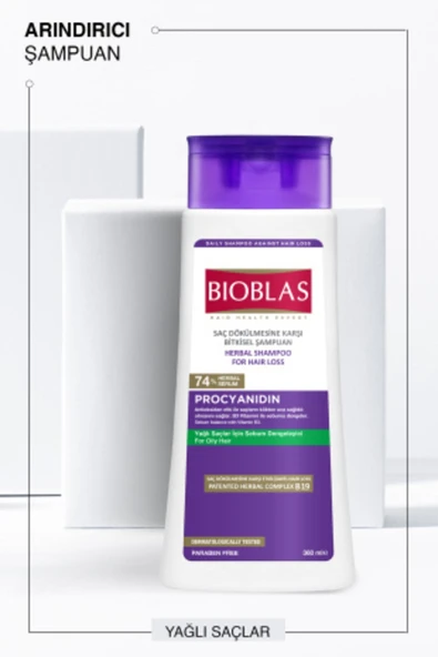 Bioblas Procyanidin Saç Dökülmesine Yağlanmaya Karşı Şampuan 360 ml