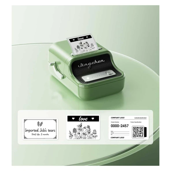 NIIMBOT B21S Bluetooth Taşınabilir Termal Etiket Yazıcı-Yeşil - 2