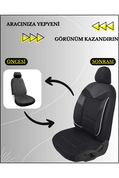 Z&C MAXTECH Peugeot 406 Araçlara Uyumlu Tam Takım Özel Tasarım Oto Koltuk Kılıfı Seti   AC202 - 5