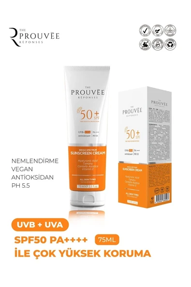 The Prouvee Reponses Sun Spf 50+ | Pa++++ Çok Yüksek Koruyucu Güneş Kremi 75 Ml (vegan) - 5