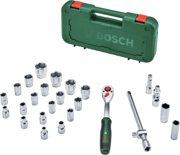 Bosch  1/2 Cırcırlı Somun Sıkma Seti 25 Parça