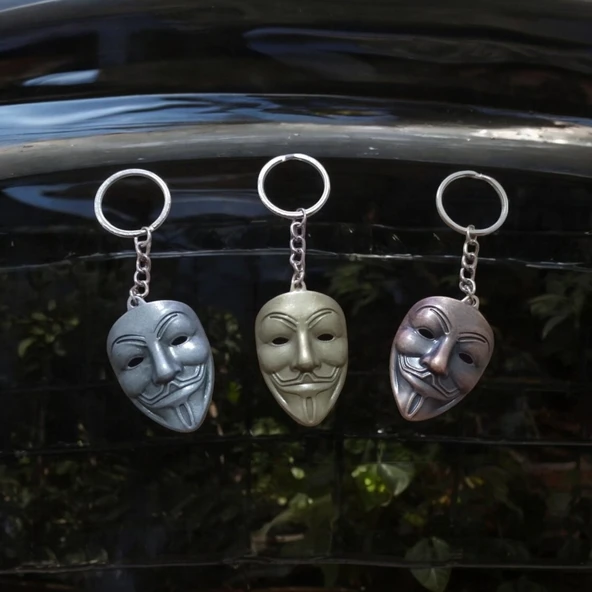 3 ADET VIP VANDETA ANAHTARLIK GOLD GÜMÜŞ BAKIR RENK VANDETA METAL ANAHTARLIK VIP KALİTE HEDİYELİK