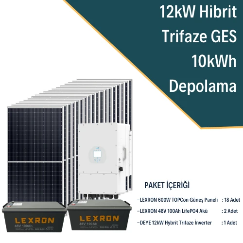 12KW TRİFAZE HİBRİT SİSTEM 2 - 7