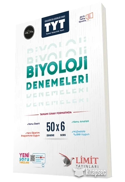 LİMİT YAYINLARI TYT 50'Lİ BİYOLOJİ DENEME