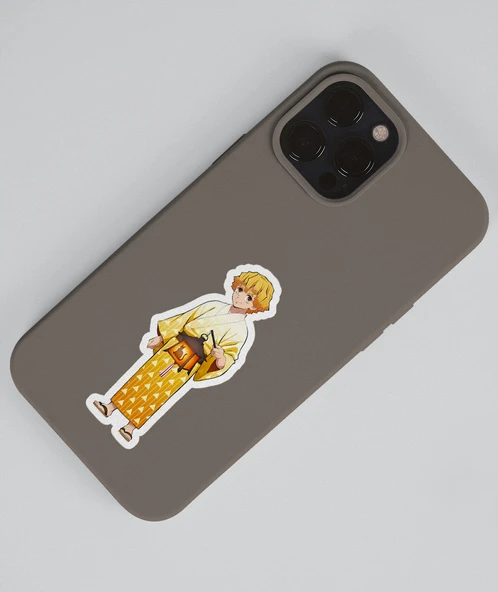 Kimetsu no yaiba-Zenitsu Agatsuma-Nezuko Kamado-2li sticker set parlak kağıt-etiket-DS-31-32 - 5