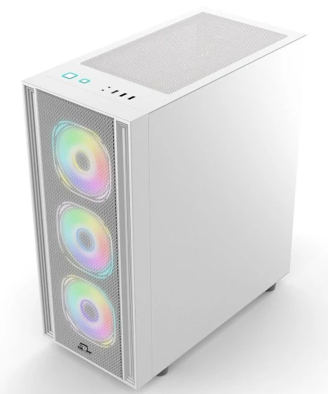 PowerBoost X-12W USB 3.0 Mesh 4 x ARGB Fanlı Beyaz Kasa (PSU Yok) - 2