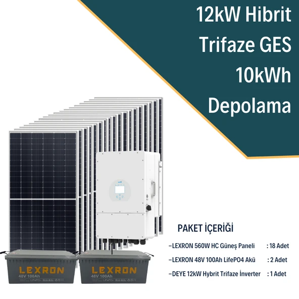 12KW TRİFAZE HİBRİT SİSTEM 2 - 4