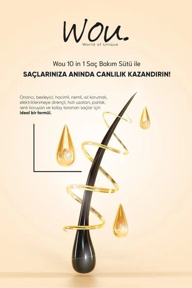 Wou Milk Therapy Şampuan 400 ml Milk Therapy Milk Therapy Saç Bakım Sütü 150ml - 4