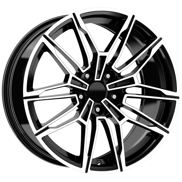 R1 Wheels 18 inç 5*112 ET30 Parlak Siyah Jant Takımı (J-3082)