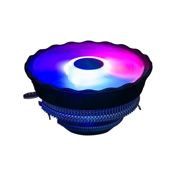 Evercool CS-01 Rainbow 3Pin 12cm Fan Intel LGA1700/AMD AM5 Uyumlu Hava Soğutmalı CPU Fan - 2
