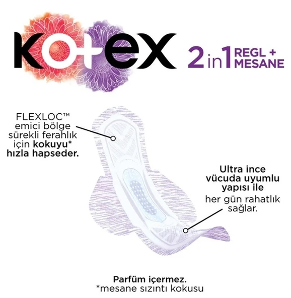 Kotex 2İn1 Mesane Ve Regl Pedi 12'Li Ultra Uzun - 2